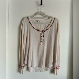 Free People Cotton Henley